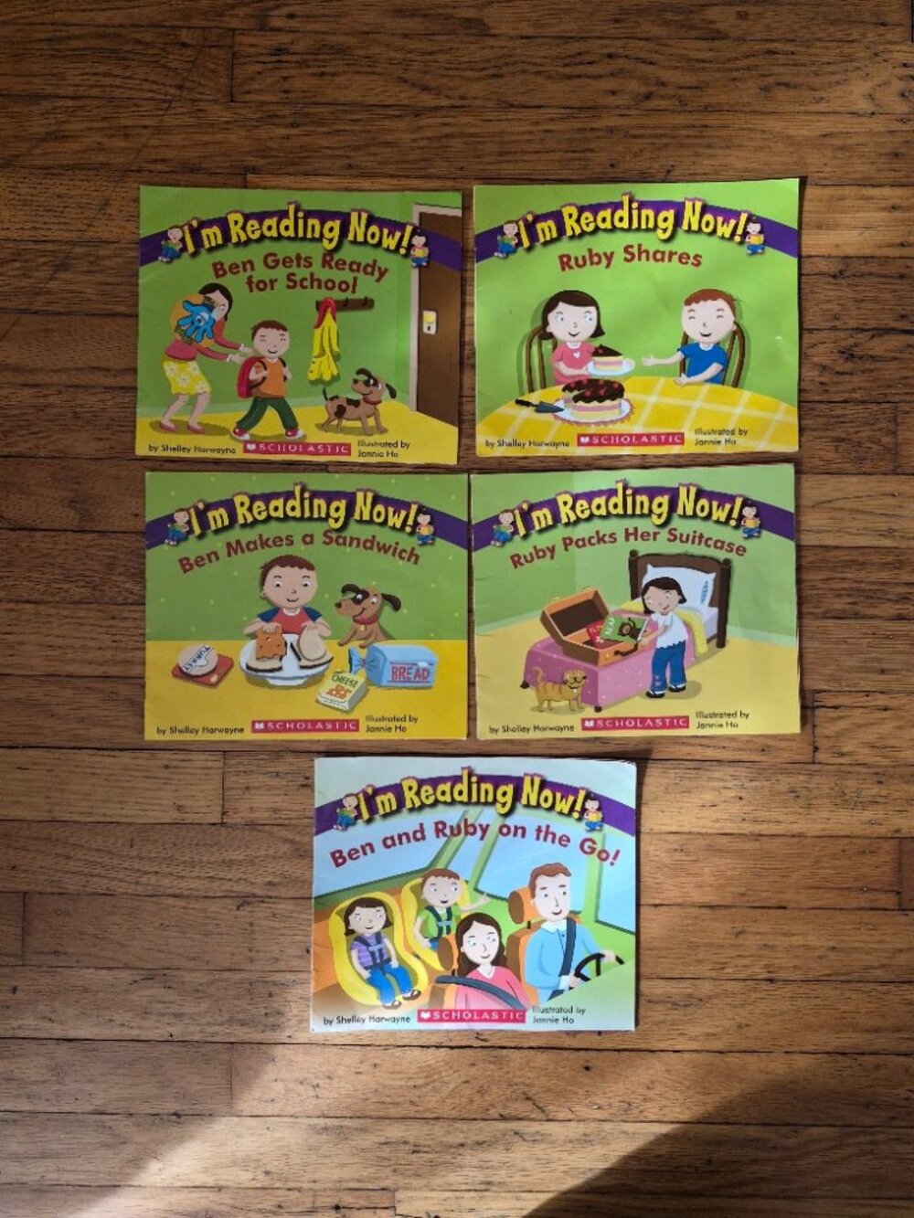 Set of 5 "I'm Reading Now!" Children's Books - Ben & Ruby Series